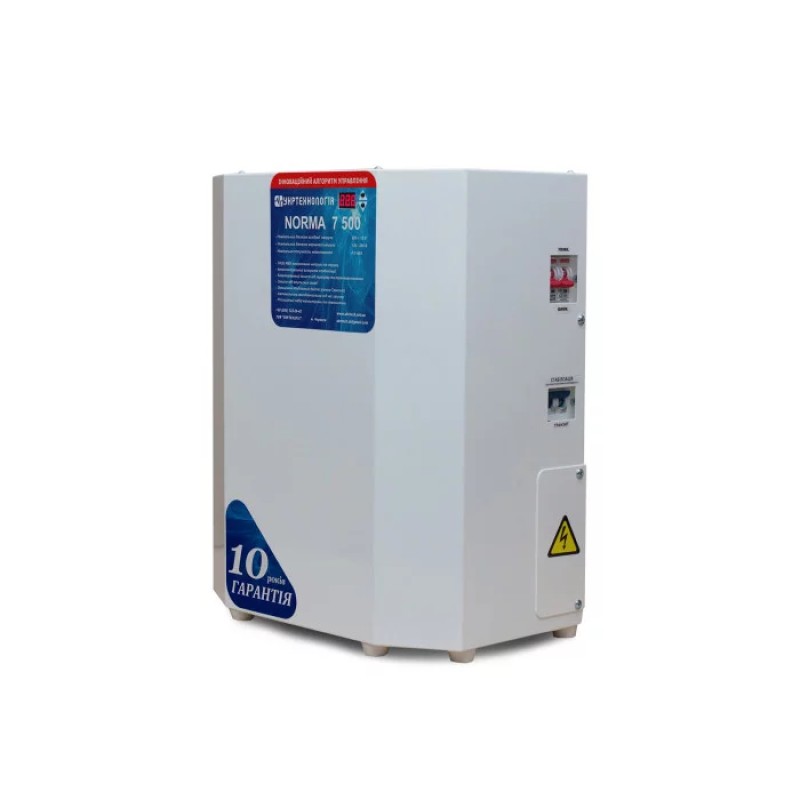 Однофазний стабілізатор напруги Укртехнологія НСН-7500 NORMA HV