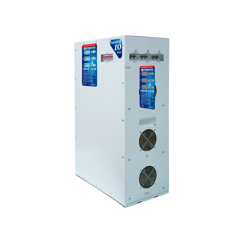 Трифазний стабілізатор напруги Укртехнологія НСН-12000х3 STANDARD