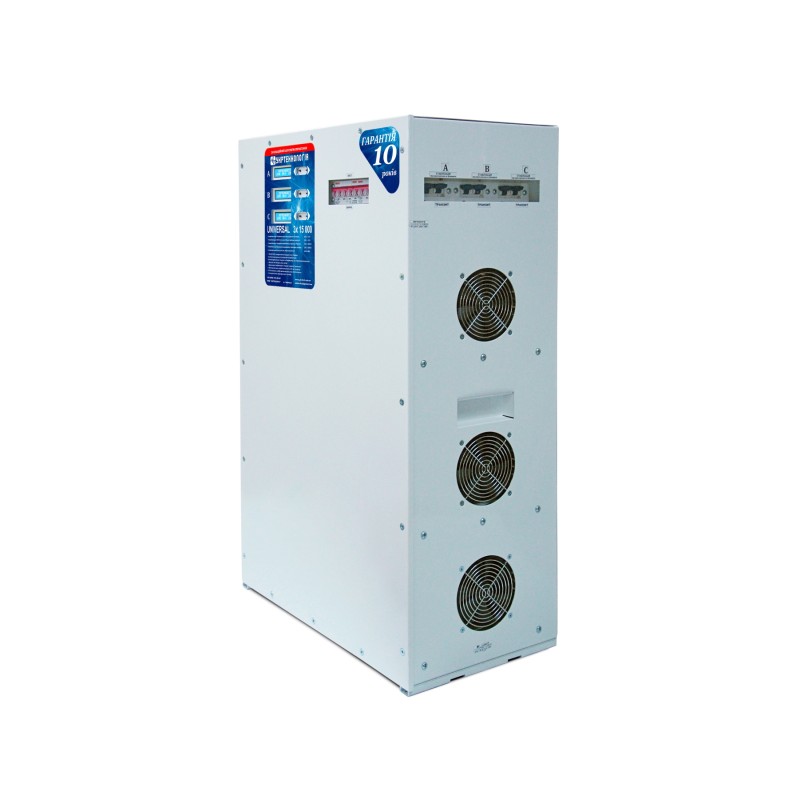 Трифазний стабілізатор напруги Укртехнологія НСН-15000х3 UNIVERSAL