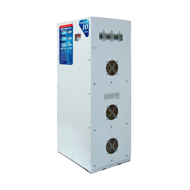 Трифазний стабілізатор напруги Укртехнологія НСН-7500х3 UNIVERSAL